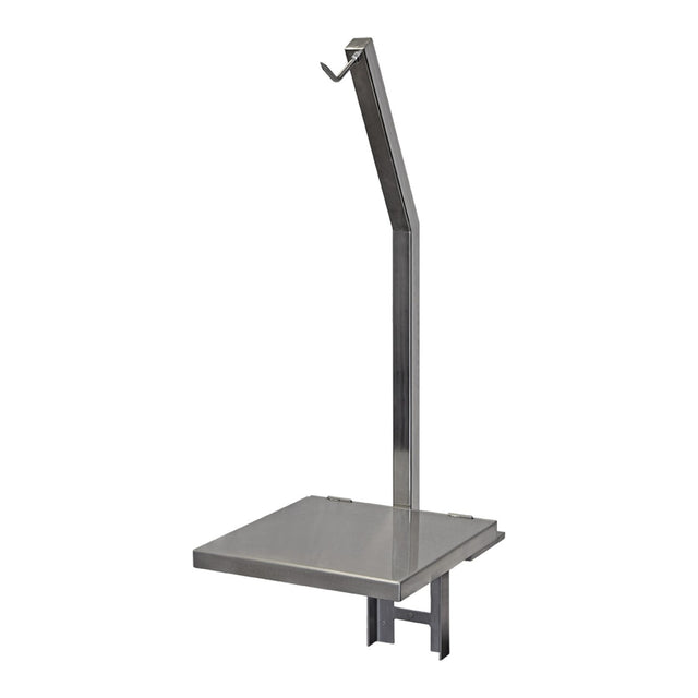 WPL BGH stainless steel hook scale with weighing hook and 500×500 mm plate folded down
