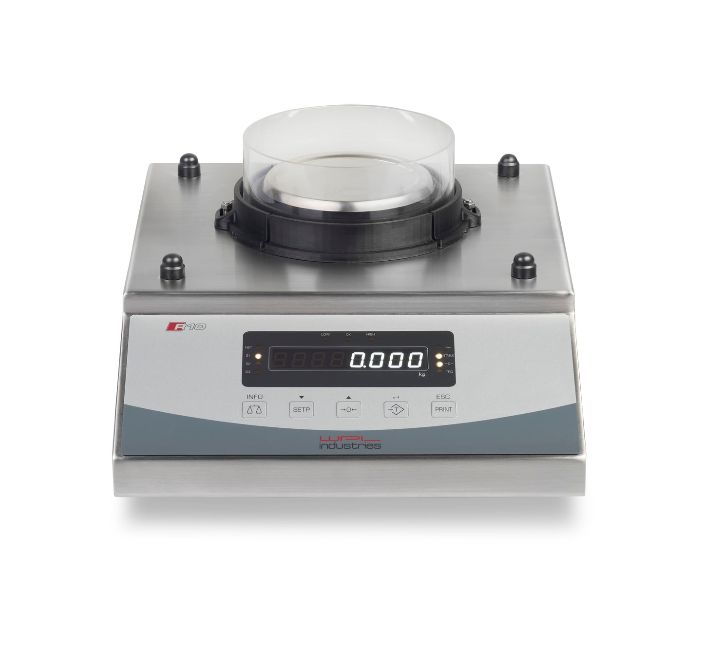 M3 marine scale - Front view of Highly precise multirange scale for accurate weighing in marine environments. Waterproof, robust design with built-in motion compensation. Ideal for fishing, agriculture, and scientific research. Worldwide shipping available. Contact us for more information.